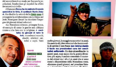 Intervista di Famiglia Cristiana a Francesco Rocca su evacuazione Siria