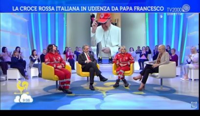 Volontariato_07_02_2018_Francesco Rocca in diretta a TV 2000 su udienza con Papa Francesco